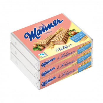 Manner Schnitten Vollkorn, 3er Packung, 225 Gramm Packung